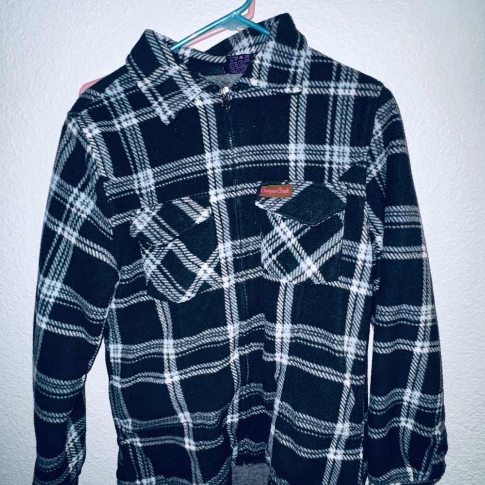 Women's Fall/Winter Soft Black Plaid Coat